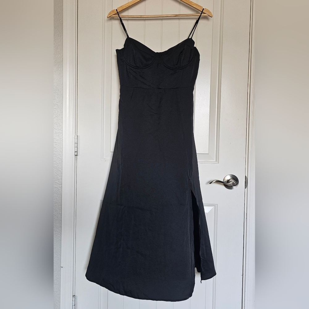 ASTR The Label Bustier Satin Dress